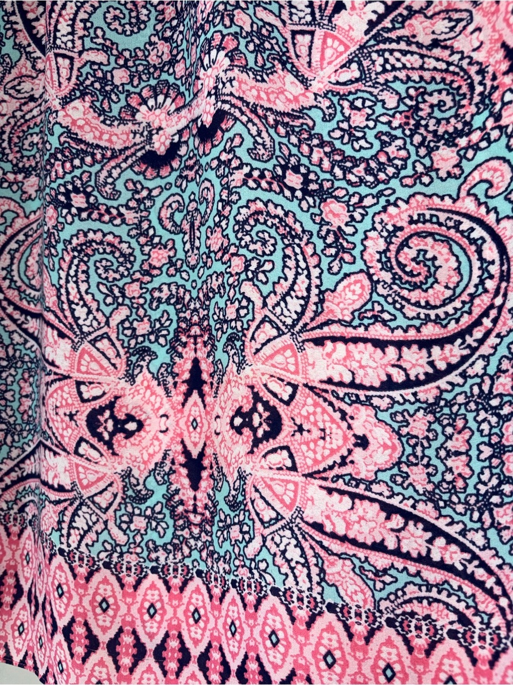 Cynthia Rowley Pink & Blue Paisley Halter Tank - Picture 3 of 8